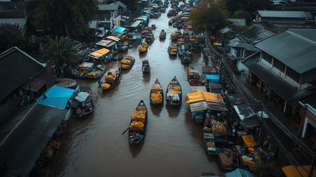 Floating market in Bangkok, Thailand