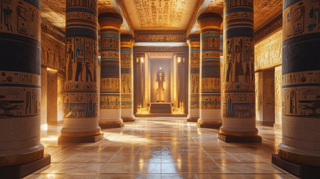 Egyptian hieroglyphs in the temple of Hatshepsut
