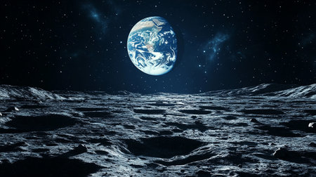 Earth planet in outer space. Elements of this image furnished by NASAの写真素材