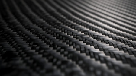 Carbon fiber texture. 3d render illustration. Abstract background.の写真素材