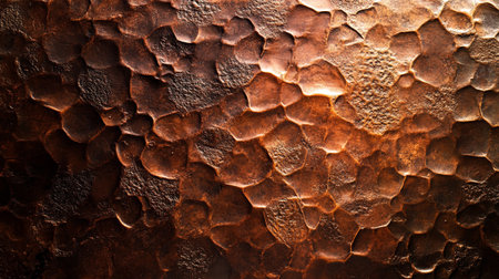 abstract background of the rusty metal plate with some damage on it