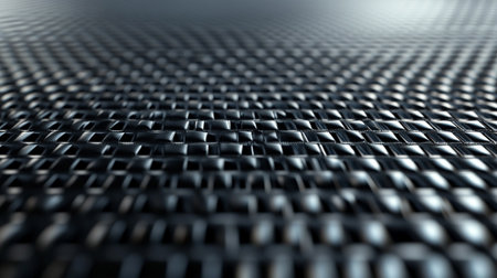 3d render of carbon fiber background. Abstract carbon fiber texture.の写真素材