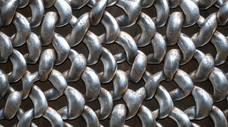 Close-up of a metal plate with rivets. Metal background.の写真素材
