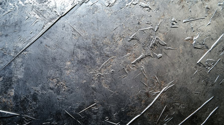Metal plate with scratches and cracks. Abstract background and texture for design.