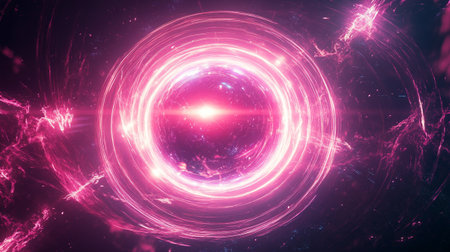 3D illustration of abstract fractal background for creative design looks like space tunnelの写真素材