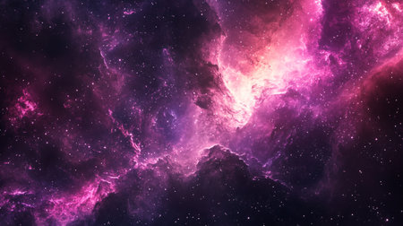 Nebula and stars in outer space showing the beauty of space exploration.