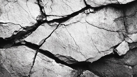 close up black and white stone wall texture. background or wallpaper.の写真素材