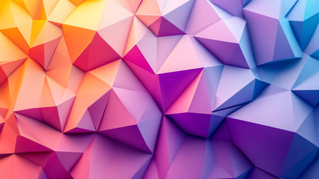 3d render, abstract geometric background, polygonal origami style