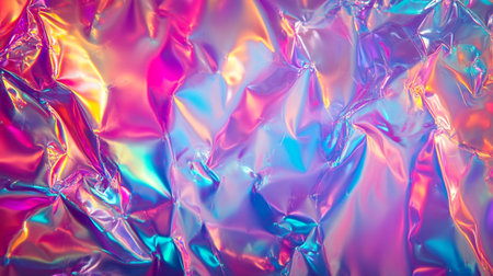 Holographic foil texture background. Holographic foil texture. Holographic foil background.の写真素材