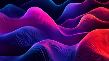 abstract wavy background, 3d rendering, computer digital illustration