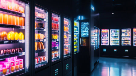 Vending machines at Expo, universal exposition on the theme of food in Milanの写真素材