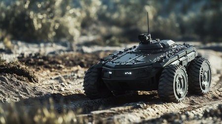 War Concept. Military silhouettes fighting scene on war fog sky background, World War Soldiers Silhouettes Below Cloudy Skyline At night. Attack scene. Armored vehicles. Tanks battle. Decorationの写真素材