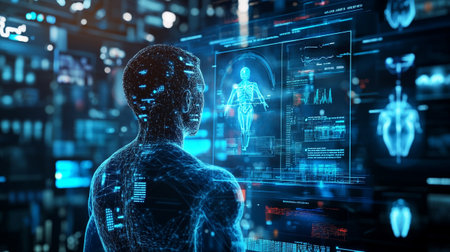 3d rendering medical science research and development concept,human body heal,technology modern...