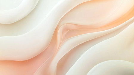 abstract background with smooth lines in white and orange colors, digitally generated image