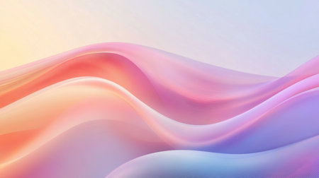 abstract background with smooth lines in pink, orange and blue colors