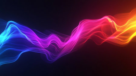 Abstract background with glowing lines, 3d rendering, computer generating.
