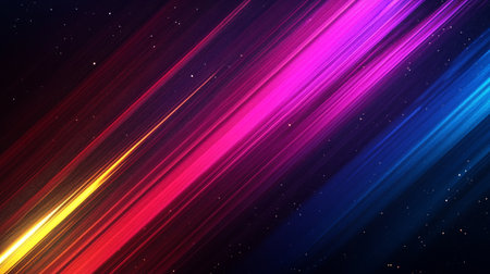 abstract background with glowing lines and bokeh, vector illustration