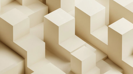 Abstract geometric background with cubes. 3d rendering, 3d illustration.