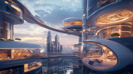 Skyscrapers of Shanghai, China. 3D rendering.