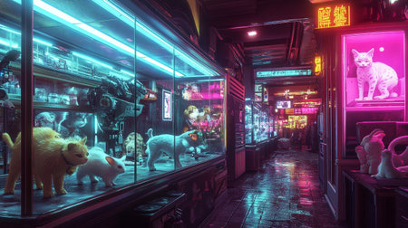Interior of a Hong Kong shop.