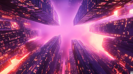 3D rendering of abstract technology digital hi-tech future concept background