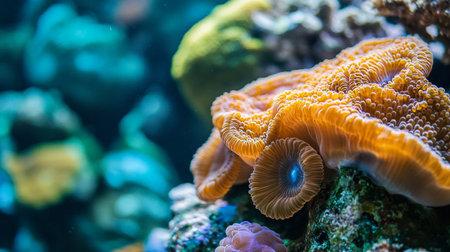 Underwater world with corals and tropical fish. Underwater world with corals and tropical fish.