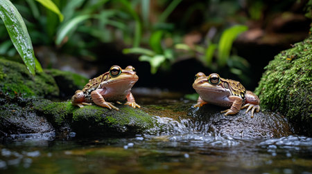 Frogs in the rainforest of Costa Rica, Central America
