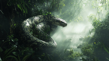snake in the rainforest, snake in the rainforest.