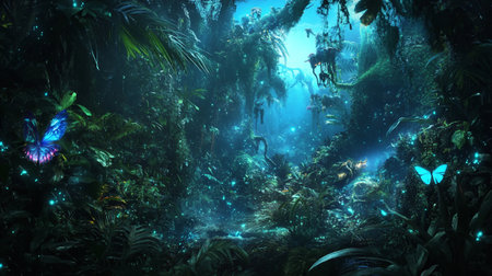 Fantasy alien planet.