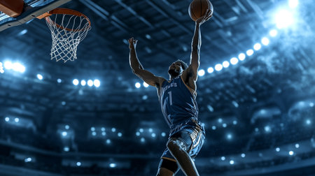 Basketball player in action.