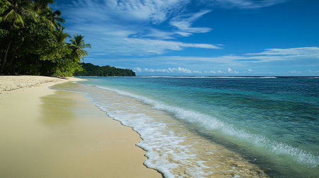 beautiful beach and tropical sea at Seychelles, Mahe