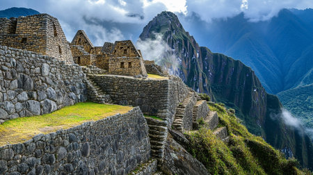 Machu Picchu is an Inca archaeological site in Peru, South America.
