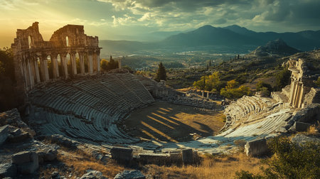 Ruins of ancient theater.