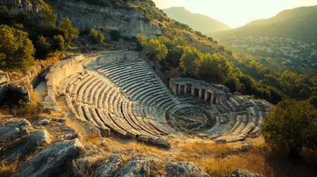 Ruins of the ancient city of Mycenae, Greeceの写真素材