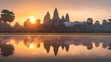 Angkor Wat temple at sunrise, Siem Reap, Cambodia