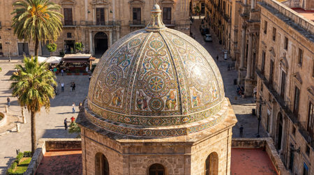 The Dome of the Rock in the Old City of Jerusalem, Israelの素材