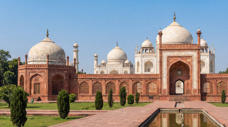 Taj Mahal in Agra, Uttar Pradesh, India.の素材