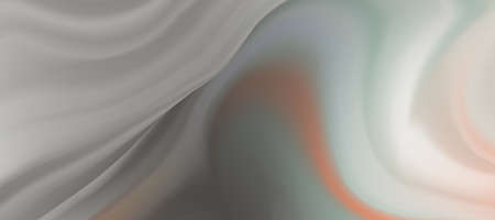 Abstract liquid background design, grey and orange paint color flow, artistic fluid watercolor background for website, brochure, banner, poster.の写真素材