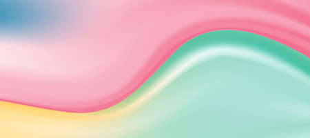 Web header background design with liquid red and green paint flow. 
Abstract fluid background for website, brochure, banner, poster.の写真素材