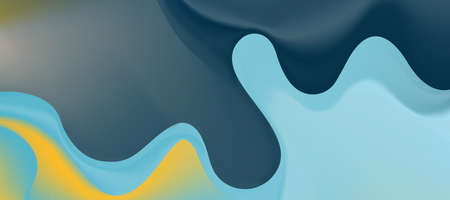 Web header background design with liquid blue and grey paint flow. 
Abstract fluid background for...