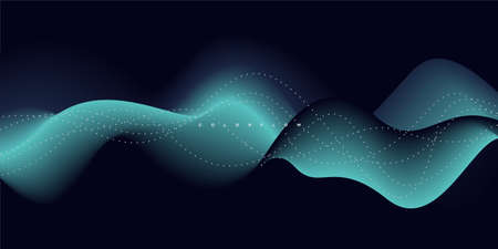 Wave vector element with abstract colorful gradient lines for website, banner and brochure, Curve flow motion illustration,
Vector lines, Modern background design.のイラスト素材