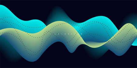 Wave vector element with abstract colorful gradient lines for website, banner and brochure, Curve flow motion illustration,
Vector lines, Modern background design.のイラスト素材