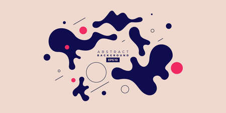 Wave background with modern colors. Abstract elements and dynamic shapes. Vector illustration for...