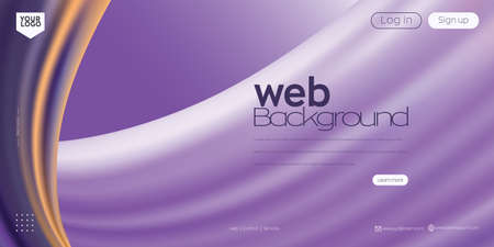 Landing page design for website. Web header, abstract colorful vector background for website, project development , business template.のイラスト素材