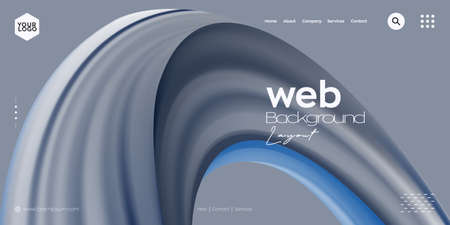 Landing page design for website. Web header, abstract colorful vector background for website,...