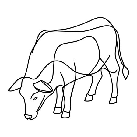 Black and white pig. Farm animal. Vector illustration for coloring book.のイラスト素材