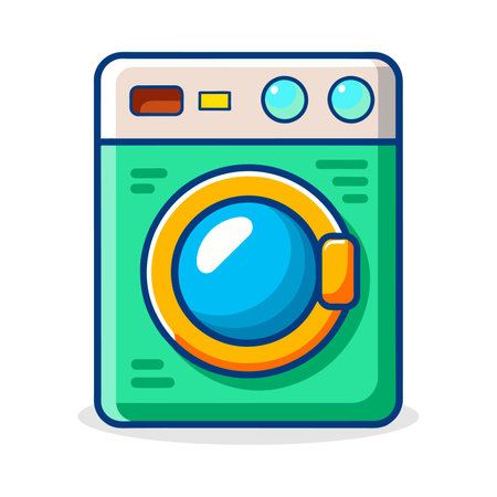 Washing machine icon. Laundry concept. Vector illustration.のイラスト素材