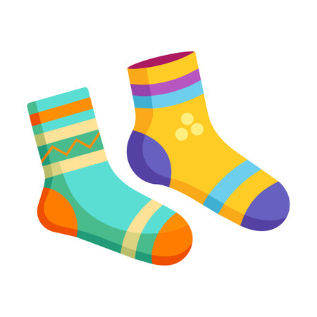 Socks icon. Flat illustration of socks vector icon for web designのイラスト素材