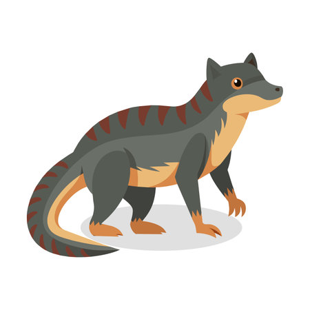 Cute cartoon dinosaur. Vector illustration of an animal isolated on a white background.のイラスト素材