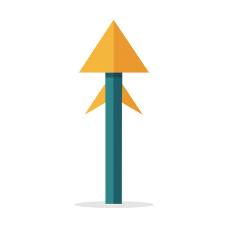 Arrow icon. direction and navigation theme. Isolated design. Vector illustrationのイラスト素材
